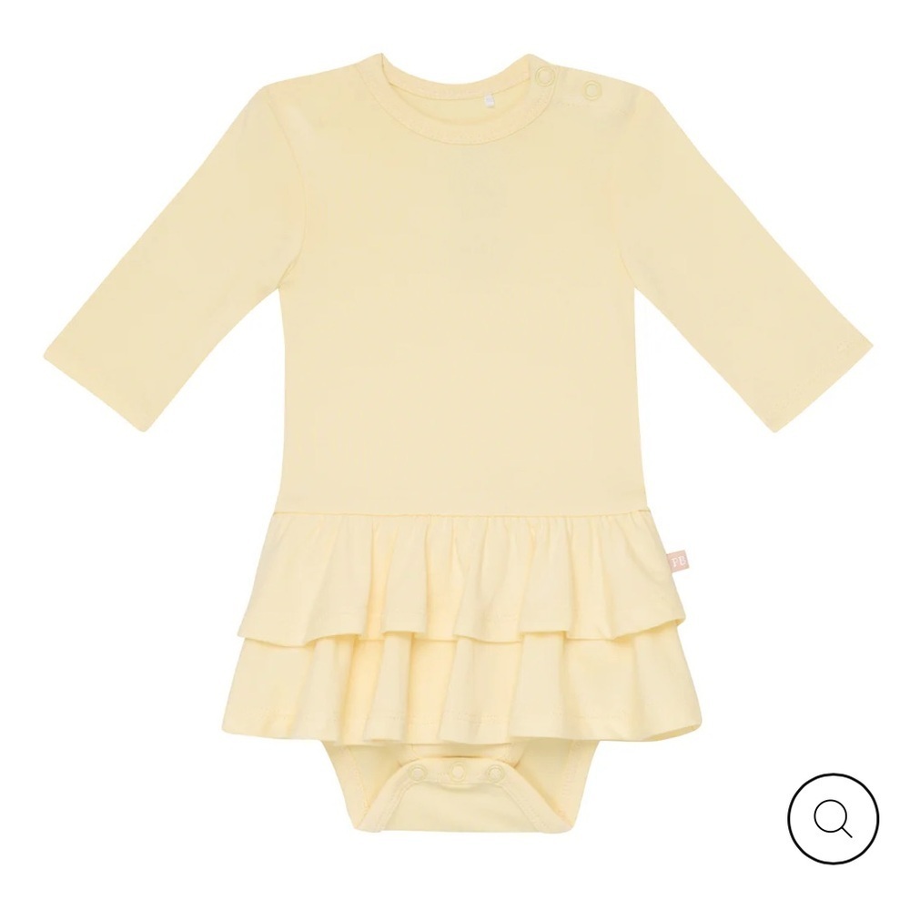 Promise Baby Yellow Onesie Long sleeve romper Dress 18-24M